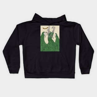 Dark Green Dragon - Greed (Dragons Collection) Kids Hoodie